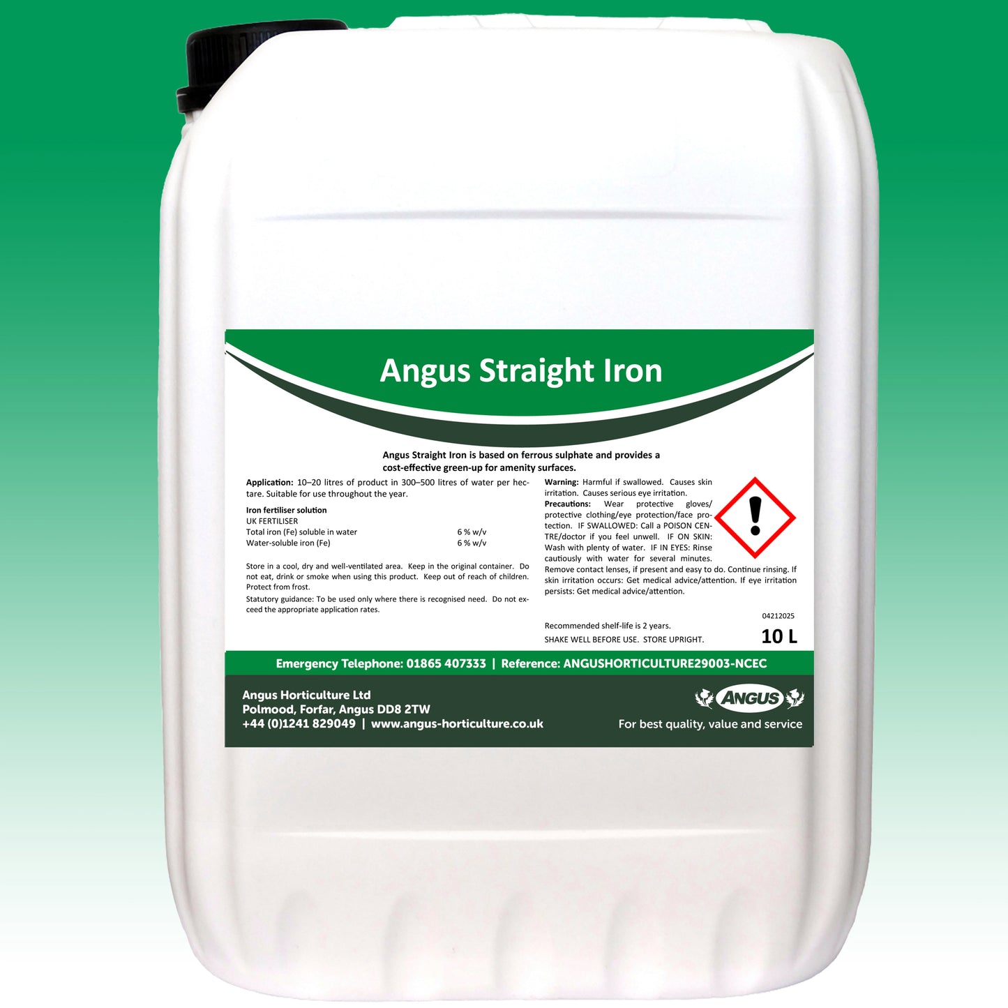 Angus Straight Iron 10L