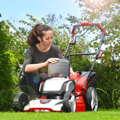 Cobra MX51S80V Twin 40v Li-Ion 3 in 1 Lawnmower