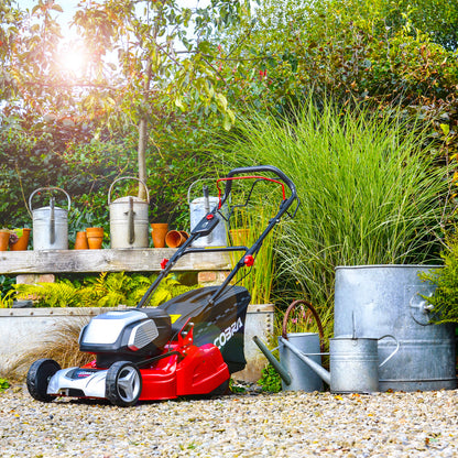 Cobra RM43SP80V 17" Twin 40v Li-Ion Lawnmower with Roller